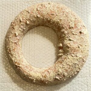 Vintage Ceramic Wall Decor Man in Moon Face Wall Art 3D Plaque 8x12 LAST ONE